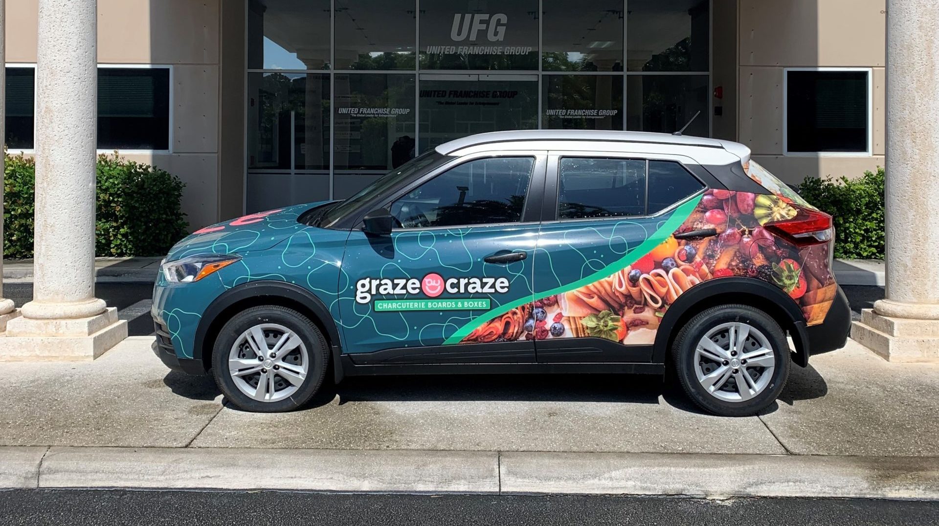 image of wrapped graze craze vehicle.